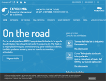 Tablet Screenshot of expoquimia.com